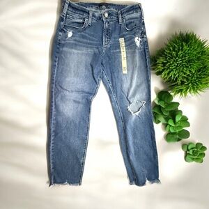Silver Brand - Women's Blue Distressed Jeans